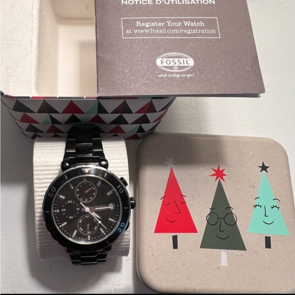 Fossil Watch in Christmas Box